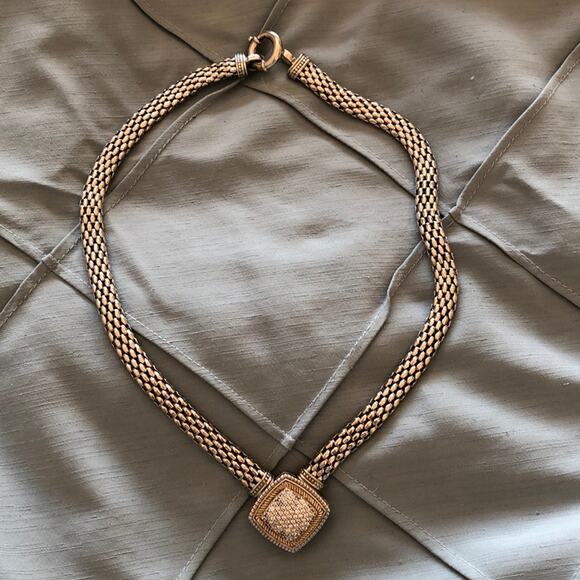 14k Sterling Silver Rope Necklace